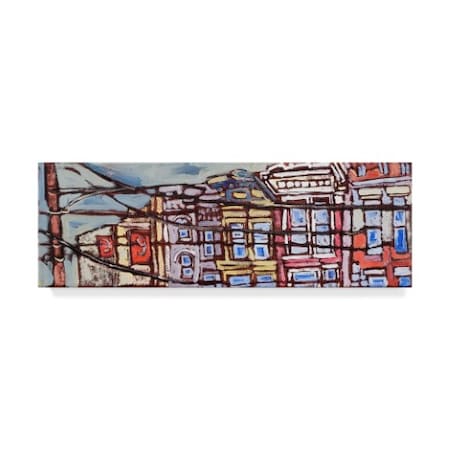 Erin Mcgee Ferrell 'Urban Wires I' Canvas Art,10x32